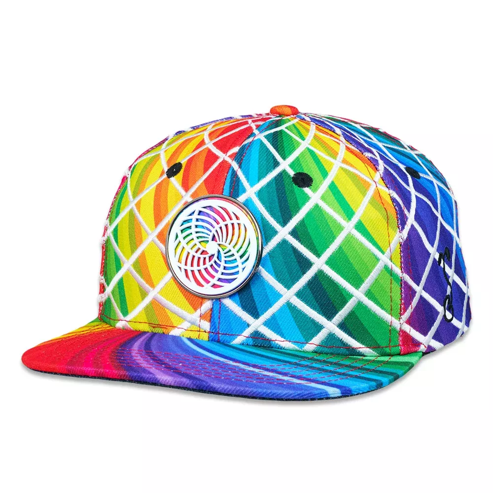 Karma Glass Rainbow Snapback Hat