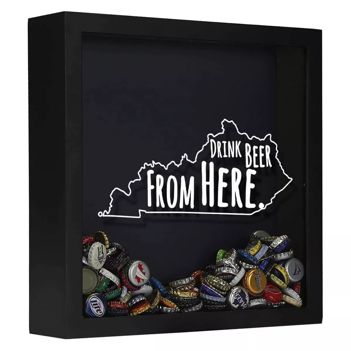 Kentucky Drink Beer From Here Beer Cap Shadow Box