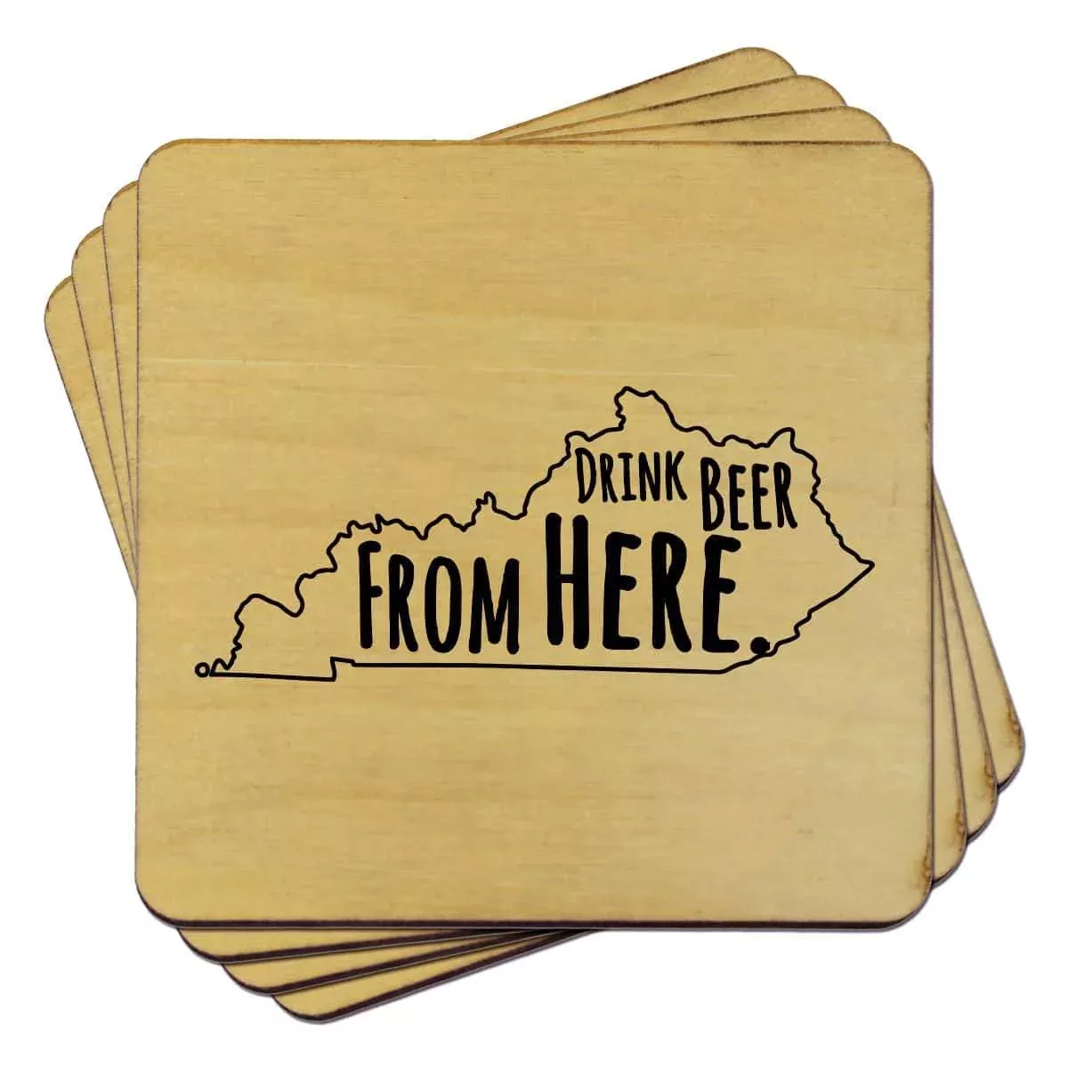 Kentucky Drink Beer From Here Coasters