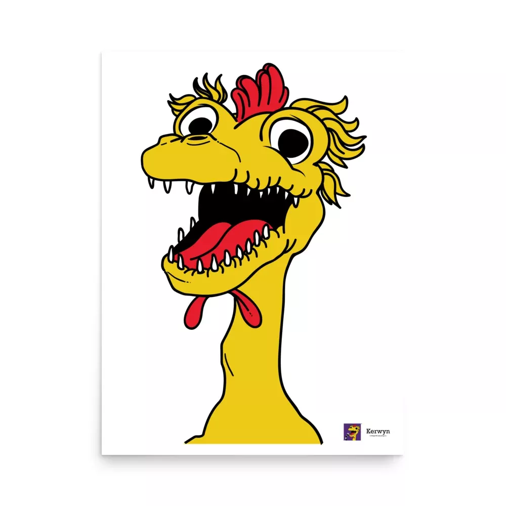 Kerwyn Big Head Poster