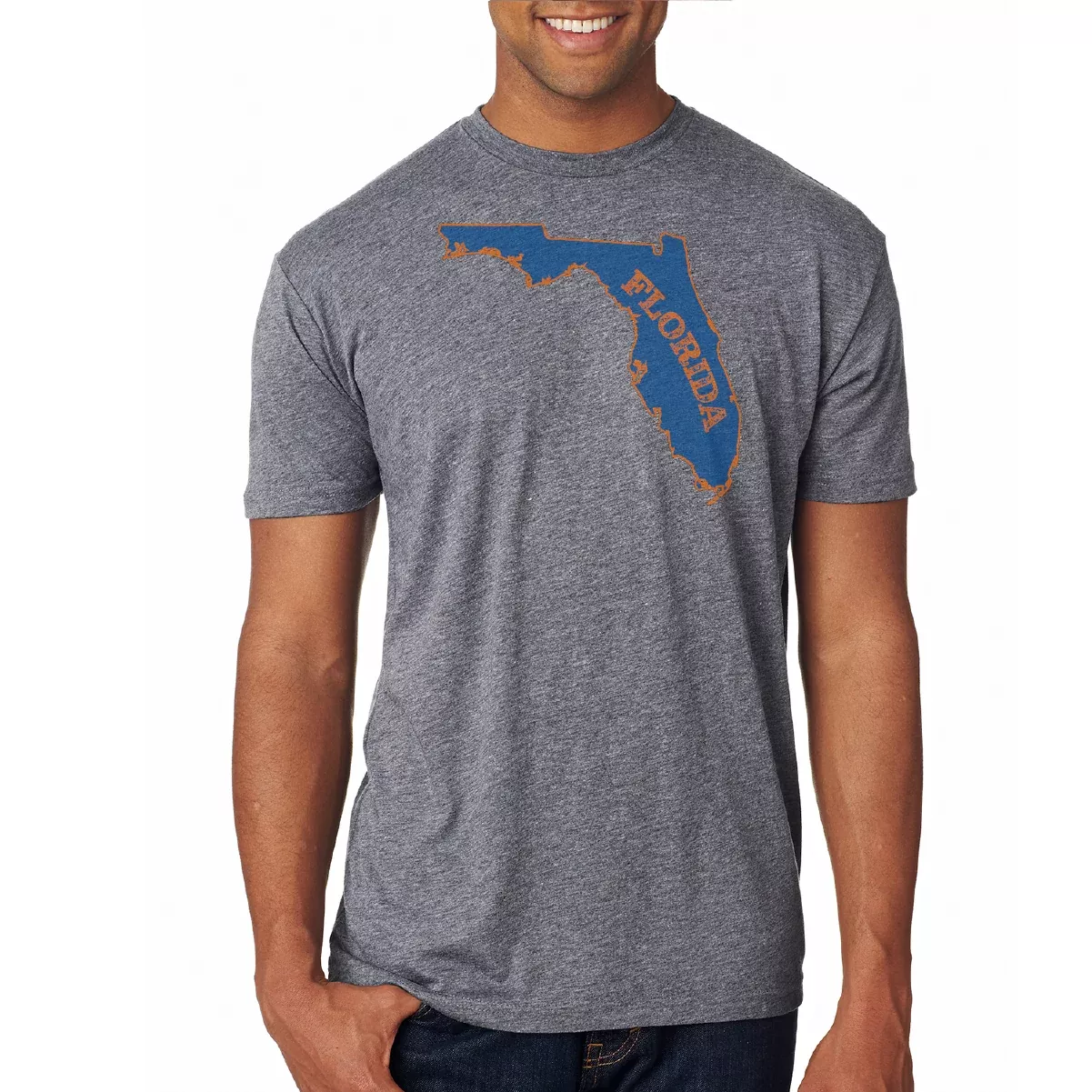 Key West, FL Orange and Blue Soft Tee