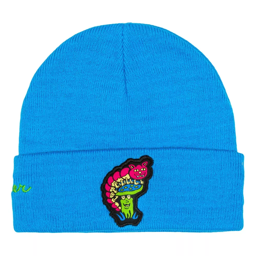 Killer Acid Mushroom Blue Cuff Beanie