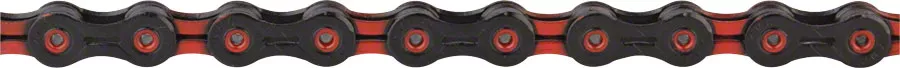 KMC DLC 11 Chain - 11-Speed 118 Links Black/Red
