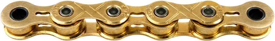 KMC e101 eBike Chain - Single Speed 1/2" x 1/8" 112 Links Gold