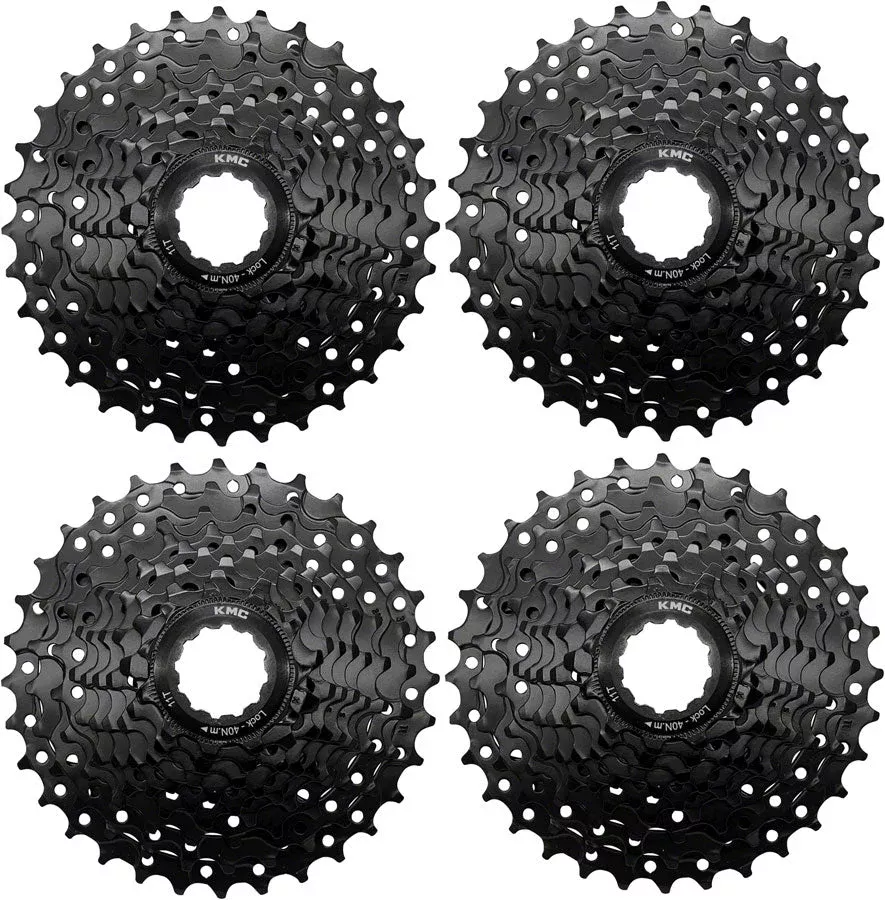 KMC REACT Cassette - 9-Speed 11-32t HG Driver Compatible Black 4 pk.