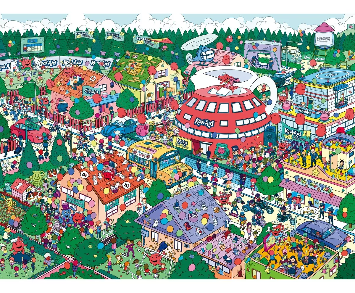 Kool-Aid Find-It 500 Piece Jigsaw Puzzle