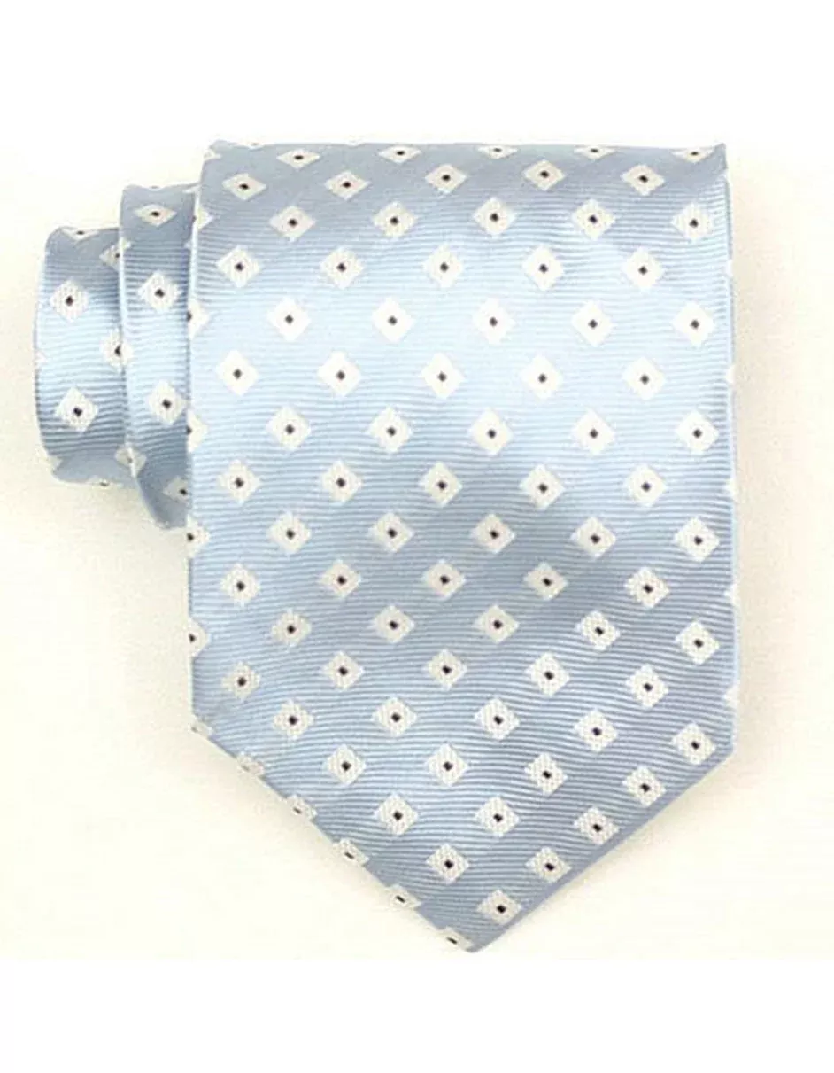 Light Blue Diamond Neck Tie