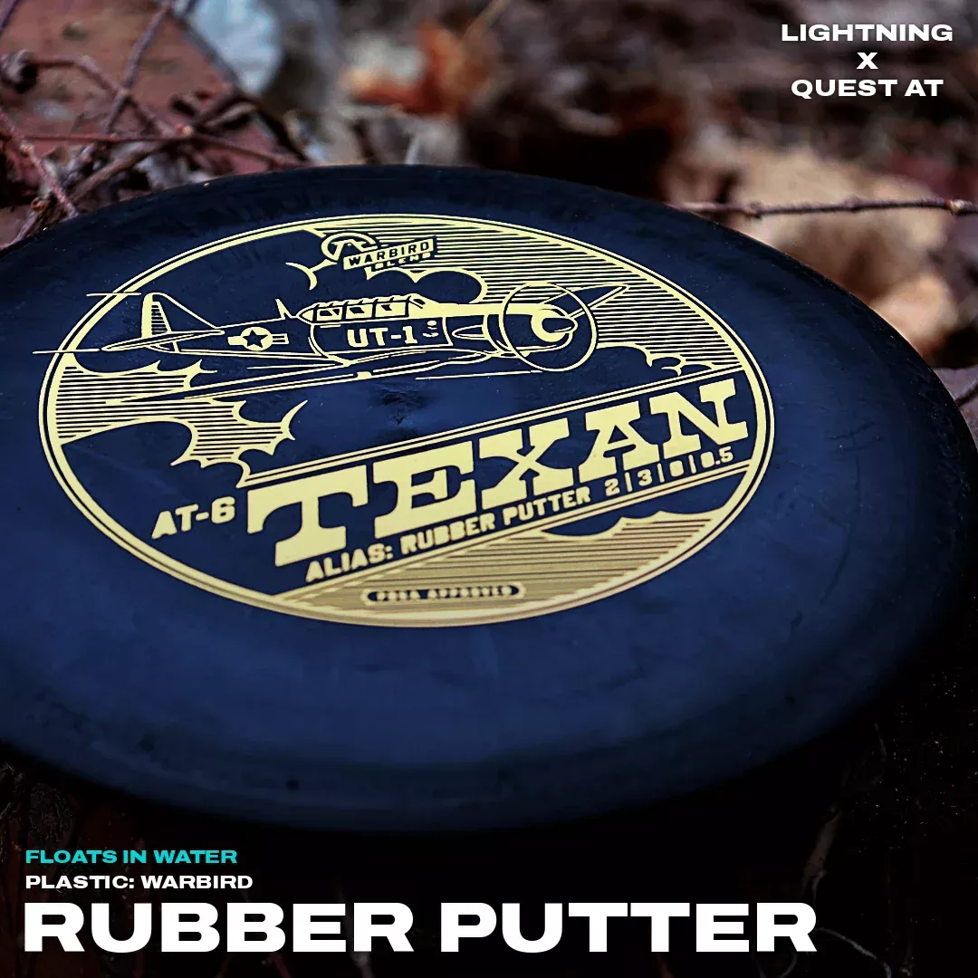 Lightning Warbird AT-6 Rubber Putter Golf Disc