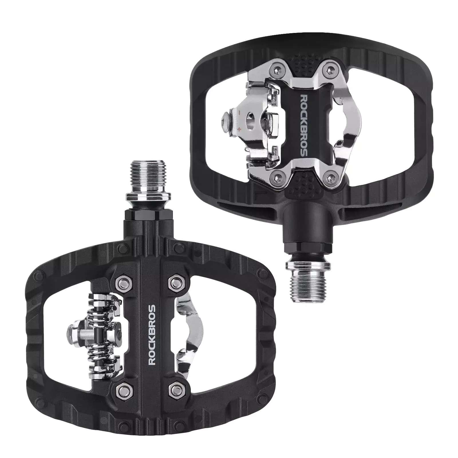 Lightweight Nylon Half-Clip Flat Bike Pedals