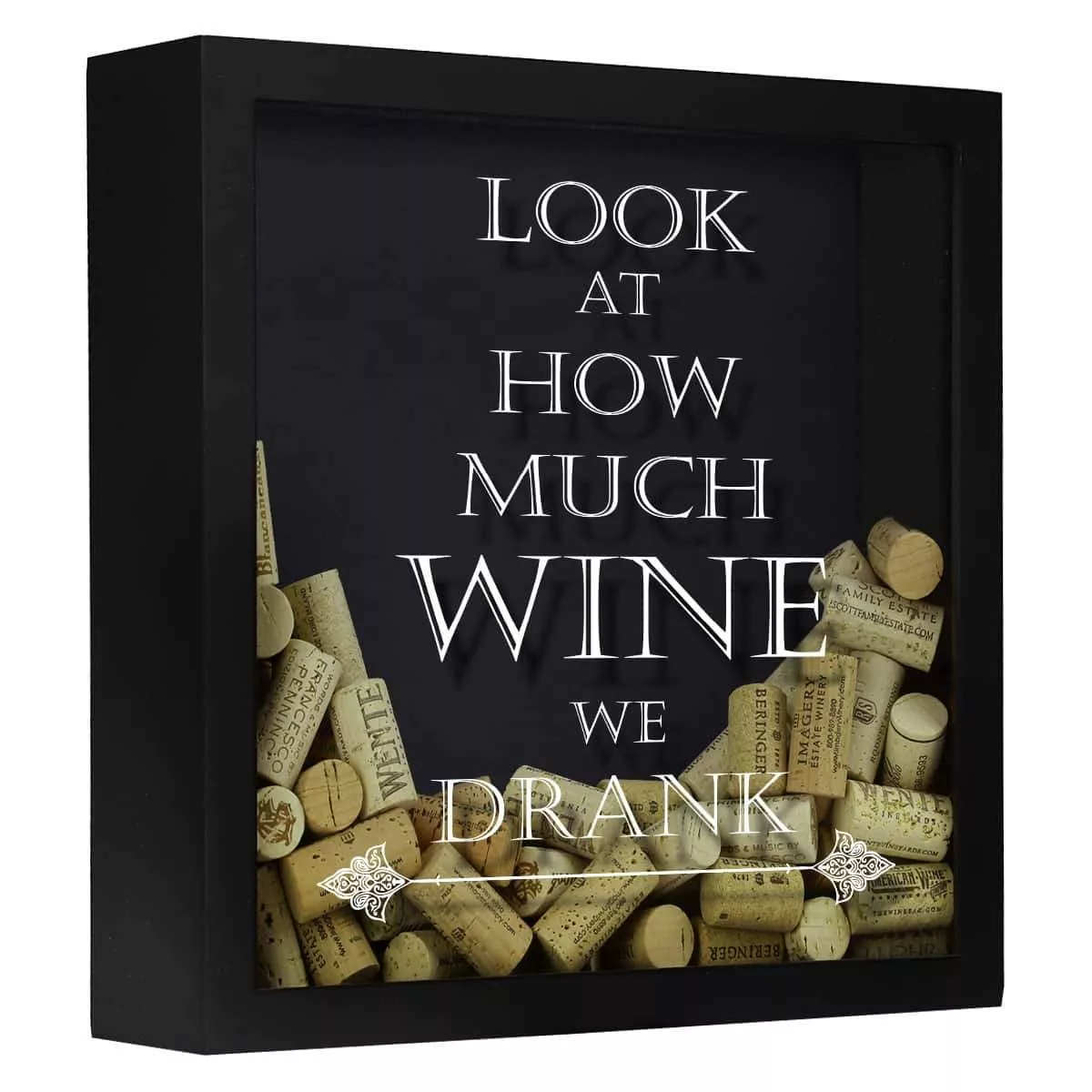 Look at How Much Wine We Drank Wine Cork Shadow Box