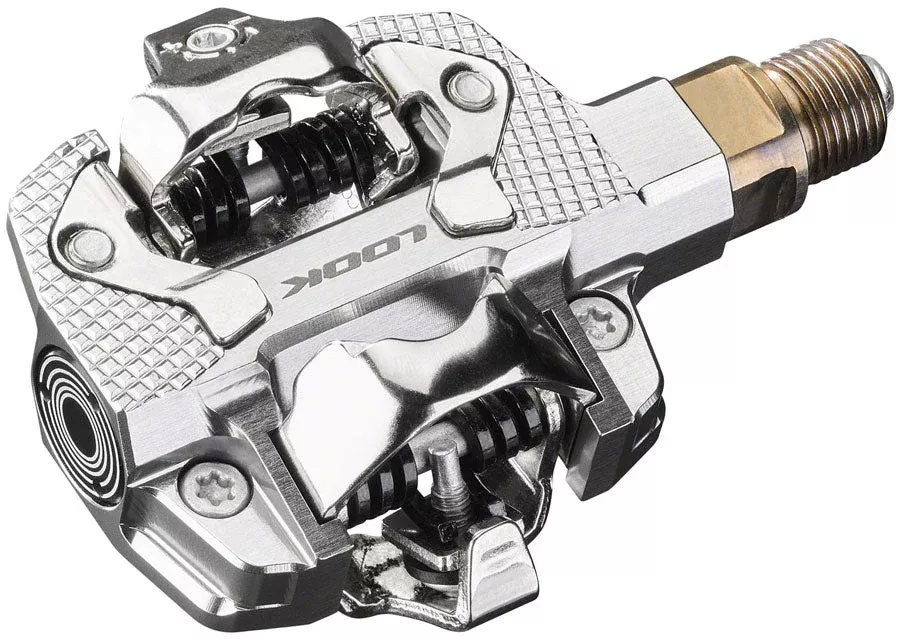 LOOK X-TRACK Dual Power Pedals - Dual Sided Clipless Chromoly9/16" Silver