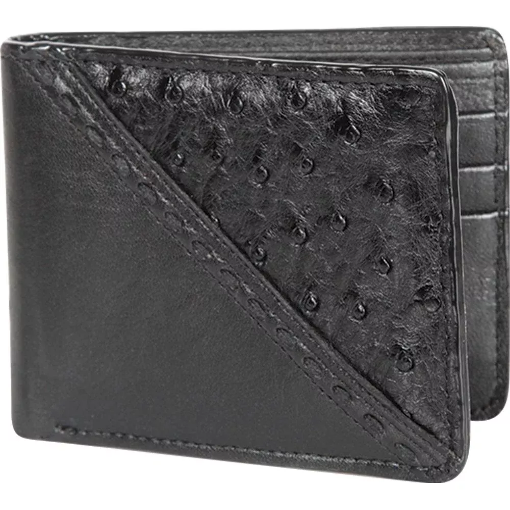 Los Altos Ostrich Skin Wallet CA50305