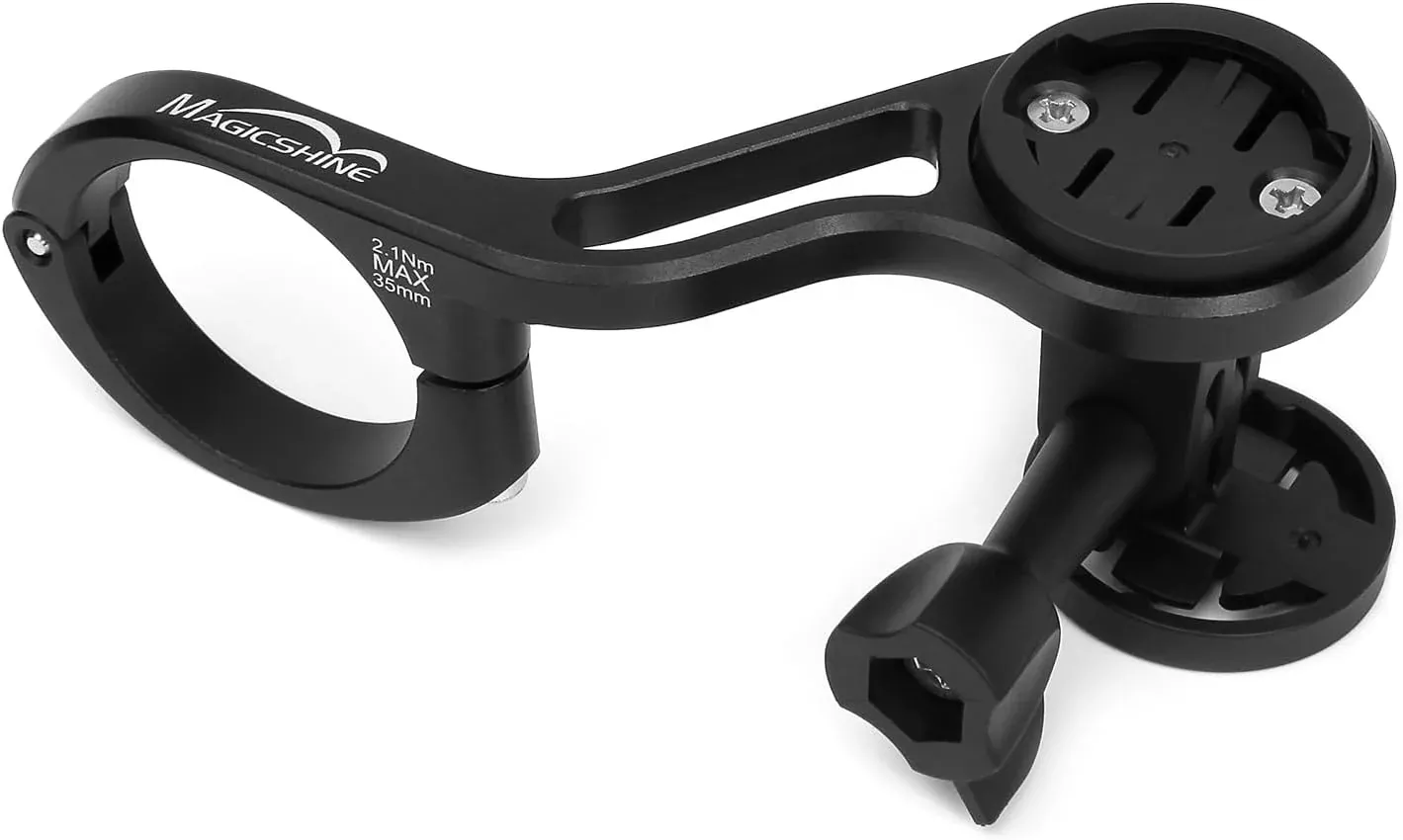 Magicshine Out Front Mount, Compatible with Garmin Computers, Bike Front Lights, GPS, etc. Compatible with Wahoo, Polar, Bryton Devices.
