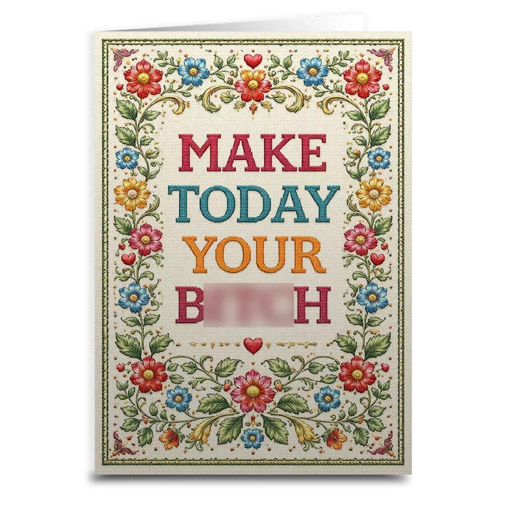 Make Today Your B--ch Card