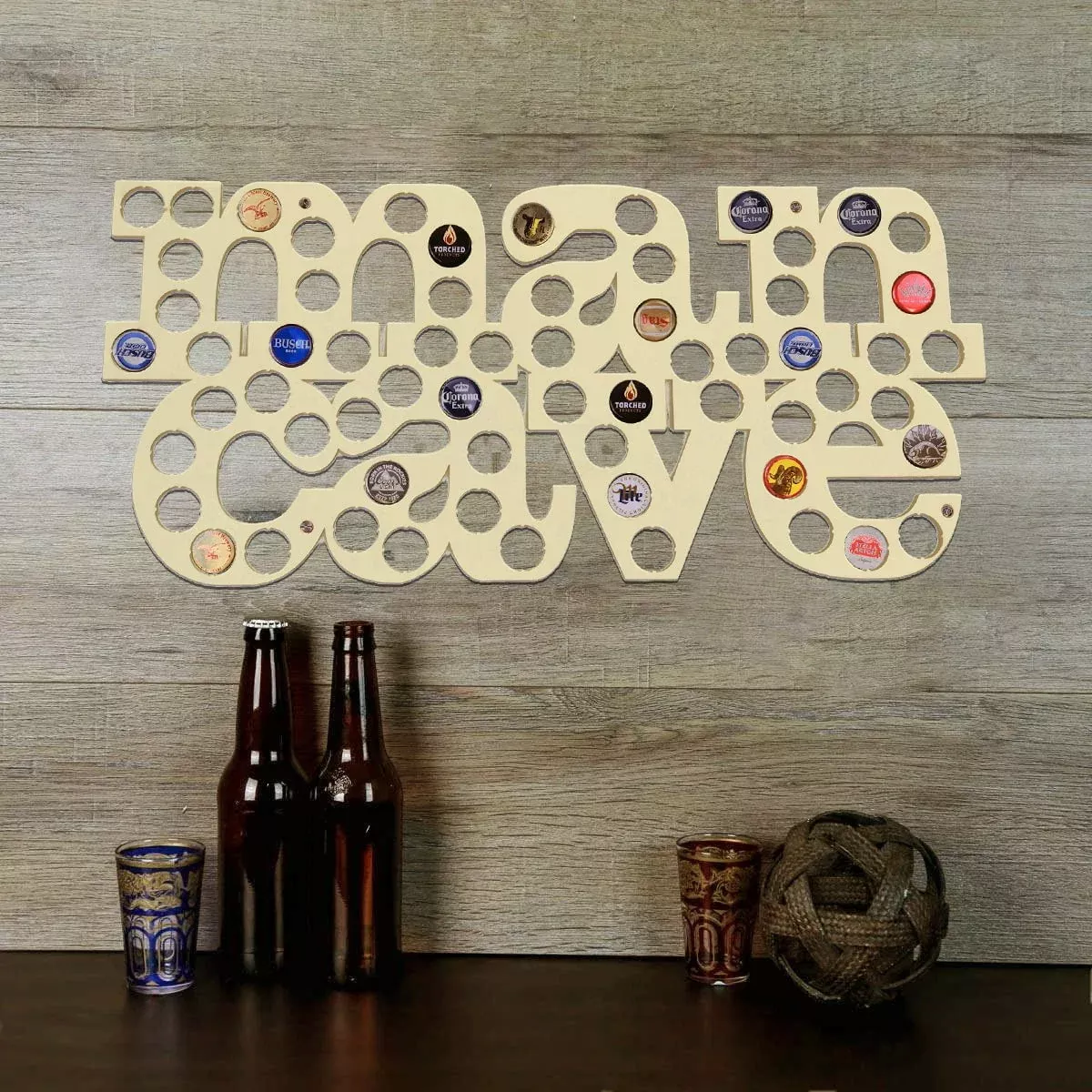 Man Cave Beer Cap Holder