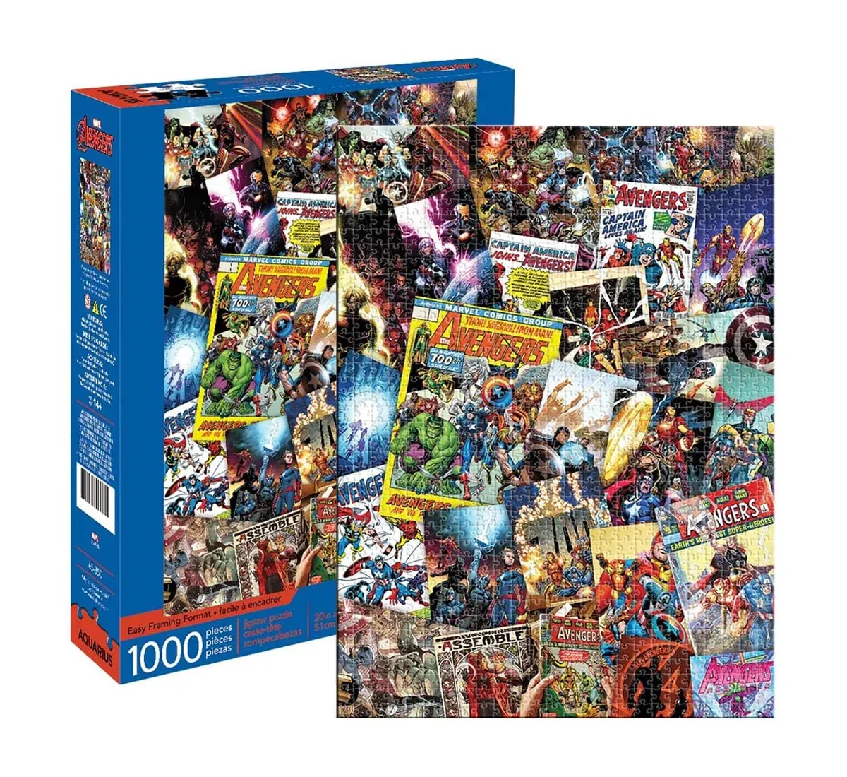 Marvel Avengers Comic Collage 1000 Piece Jigsaw Puzzle