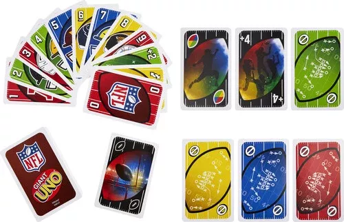 Mattel Games - Giant UNO NFL Card Game