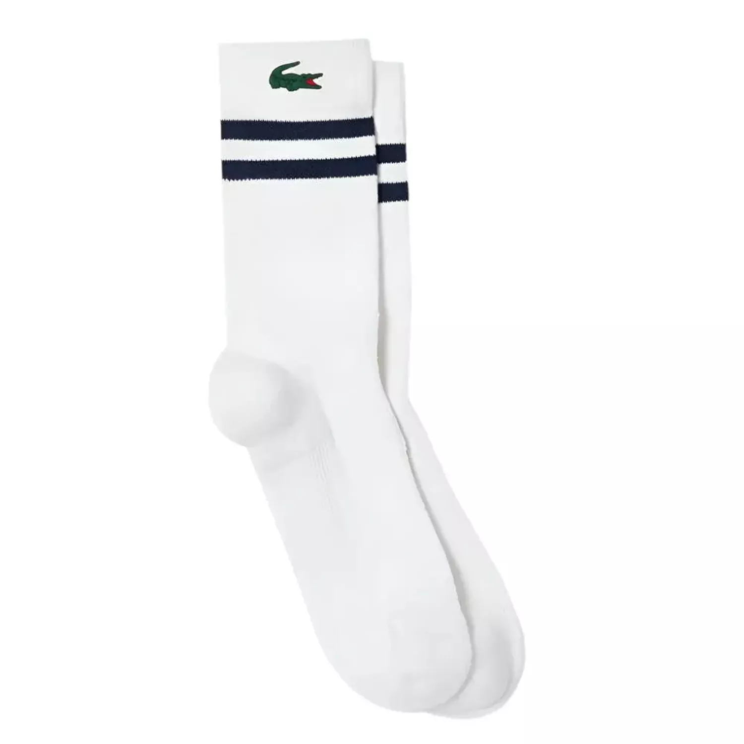 Men's Knitted Pique Performance Socks Blanc and Marine
