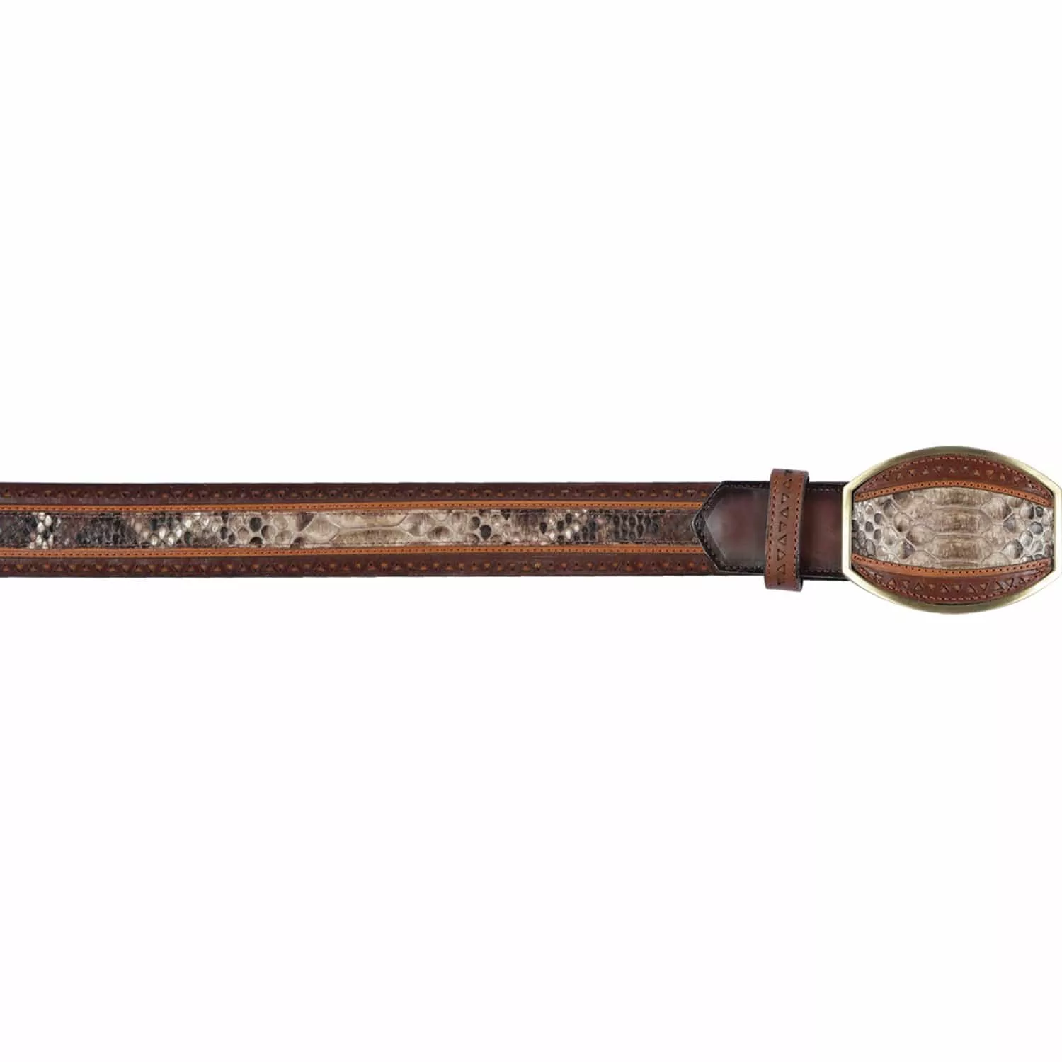 Men's Los altos Python Laser Design Casual Belt C24U5785