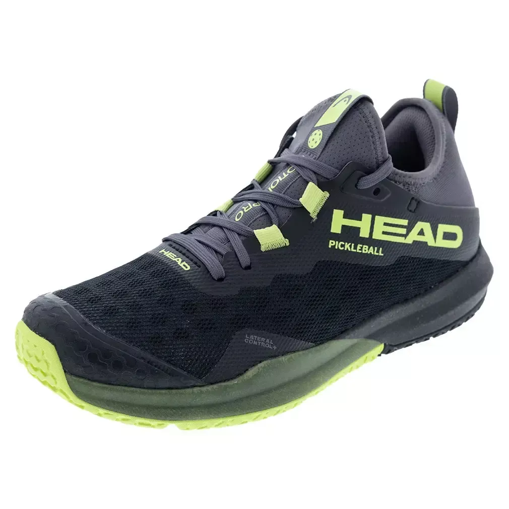 Men's Motion Pro Pickleball Shoes Black and Lime