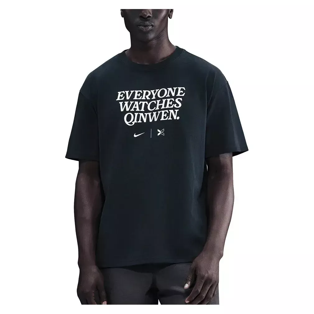 Men's Qinwen Zheng Tennis T-Shirt Black