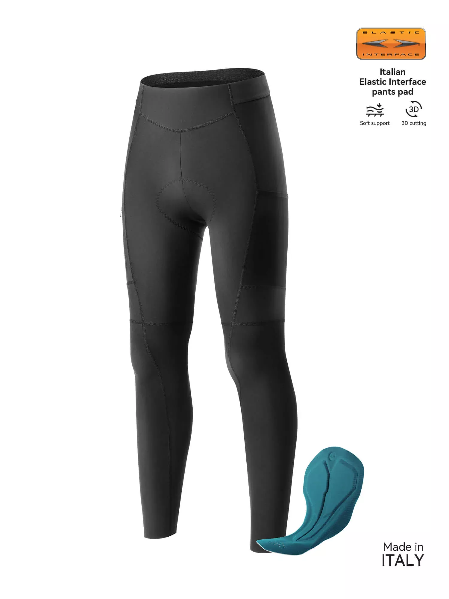 Men's ROAD-TO-SKY Cycling Tights with Elastic Interface Pad