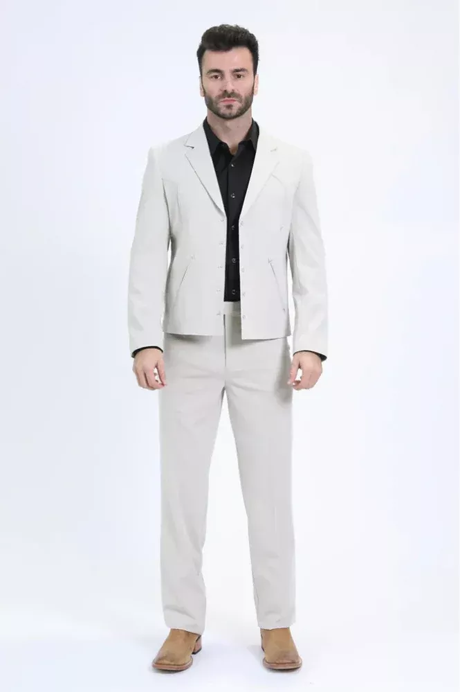Men's Western Sport Suit - White