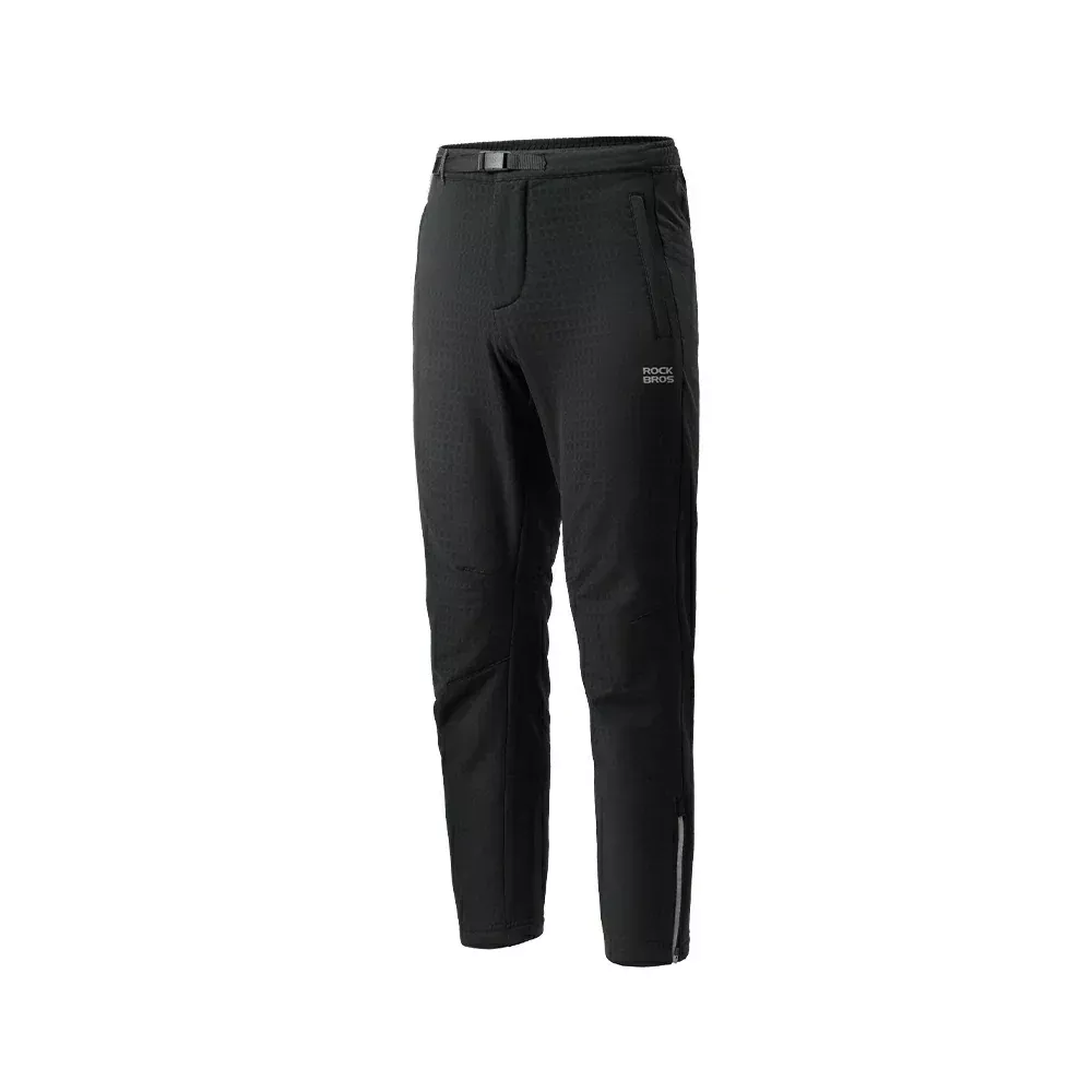 Men's Winter Cycling Pants Windproof Fleece Pants