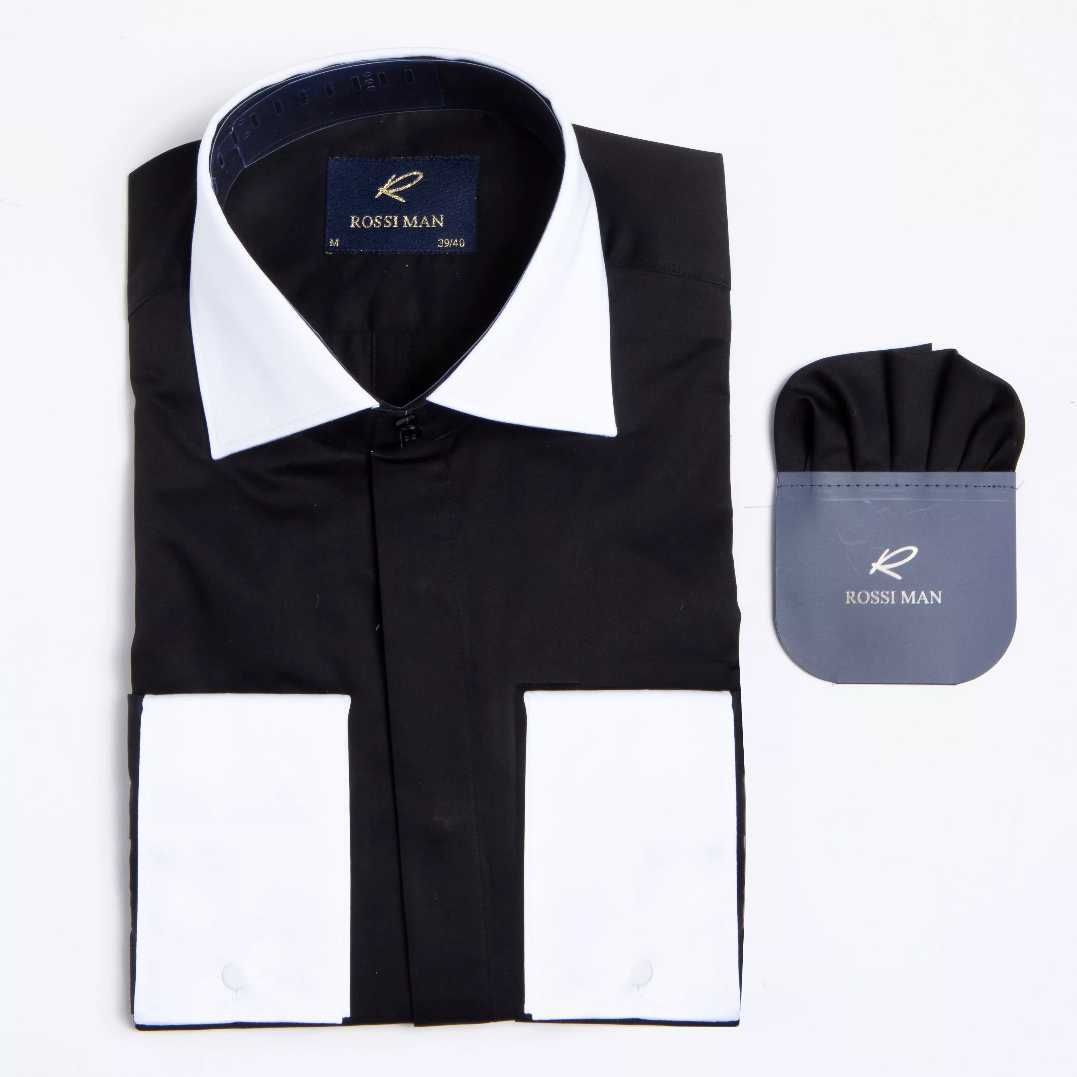 Mens Black RS2 Shirt by Rossi Man