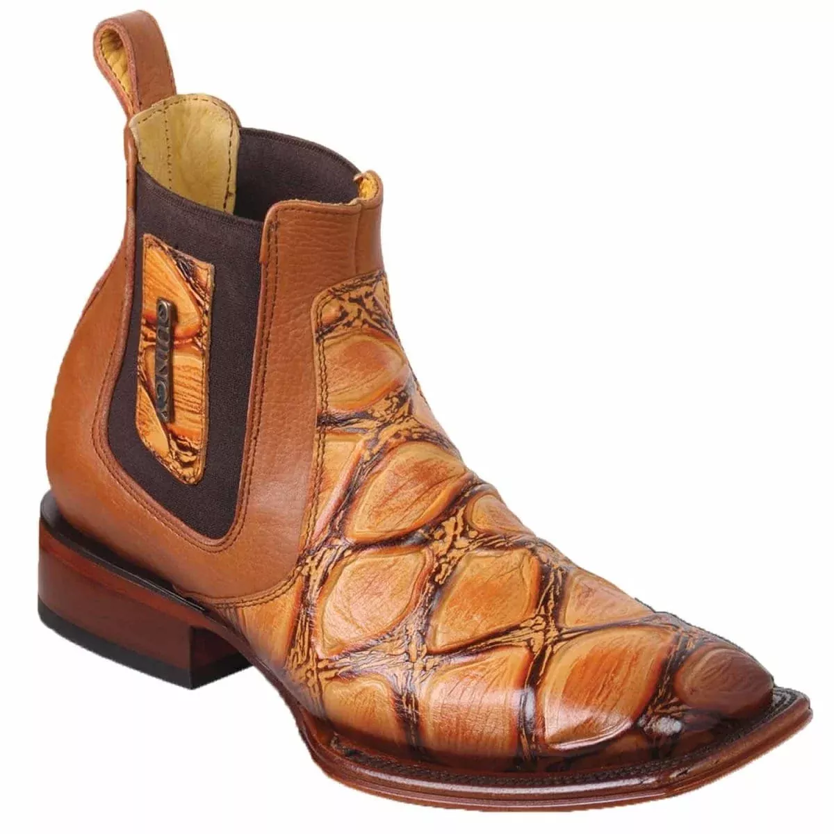 Mens Quincy Wide Square Toe Ankle Boot Q82B1051