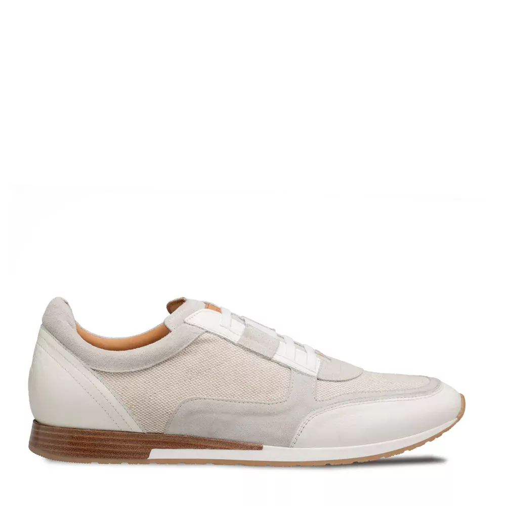 Mezlan Riumar Suede/Linen Sneaker