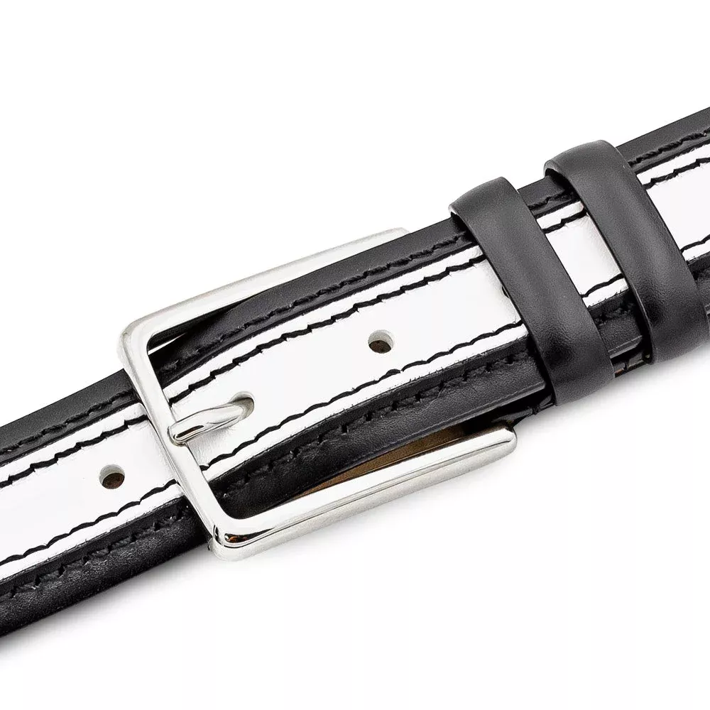 Mezlan Two-Tone Leather Belt