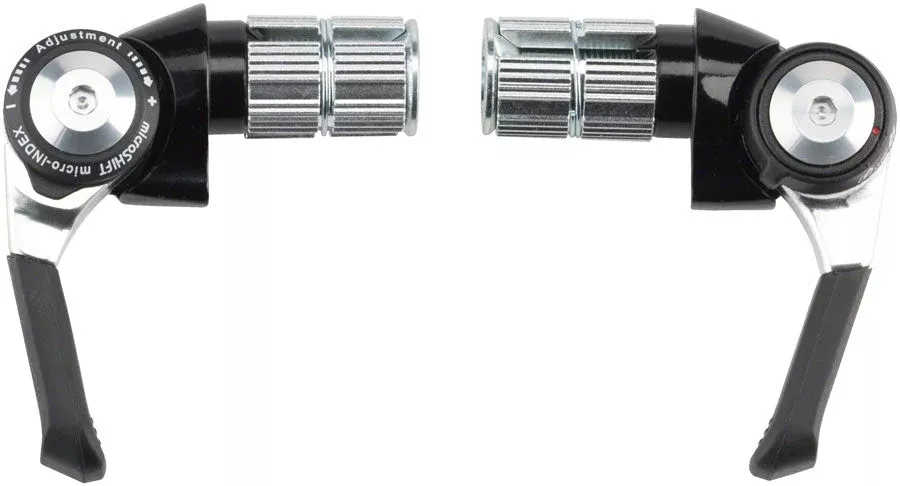 microSHIFT Bar End Shifter Set 8-Speed Road Double/Triple Shimano Compatible BLK