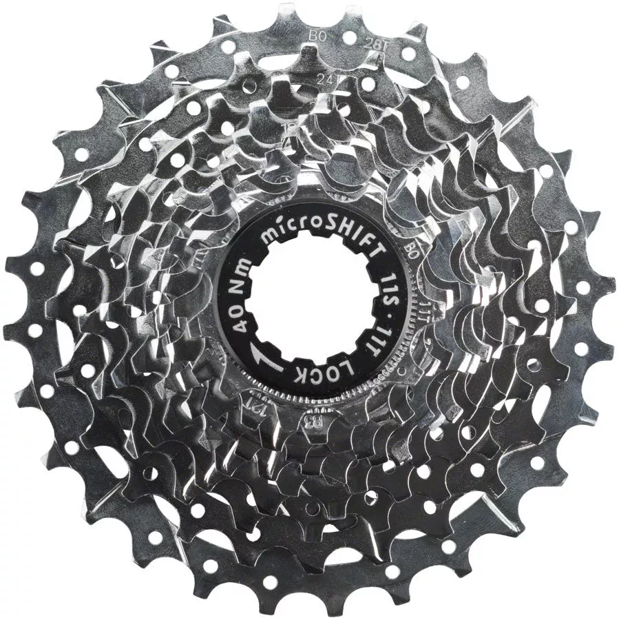 microSHIFT H11 Cassette - 11 Speed 11-25t Chrome Plated