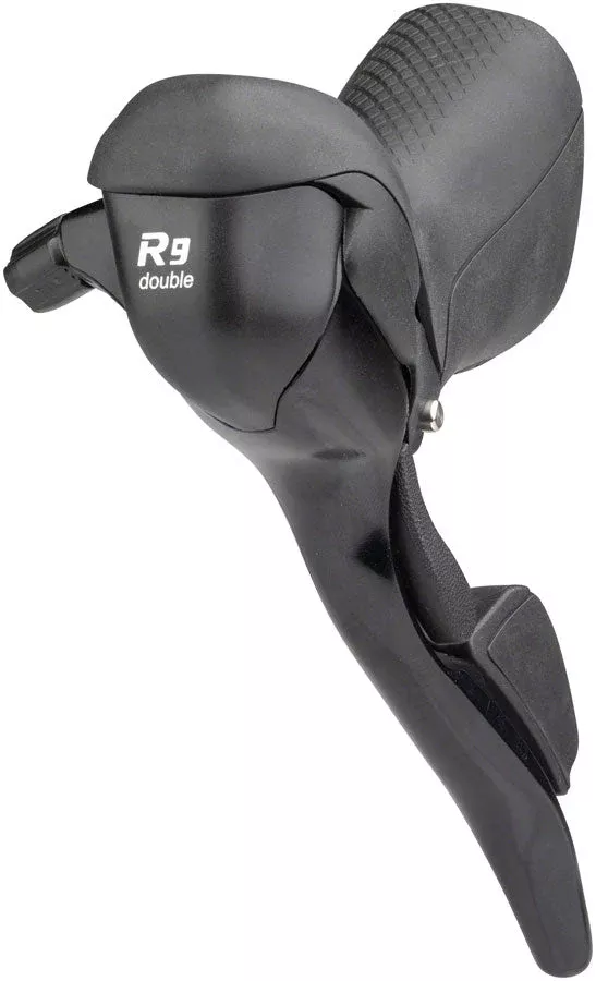 microSHIFT R9 Left Drop Bar Shift Lever - Double Shimano Compatible Black