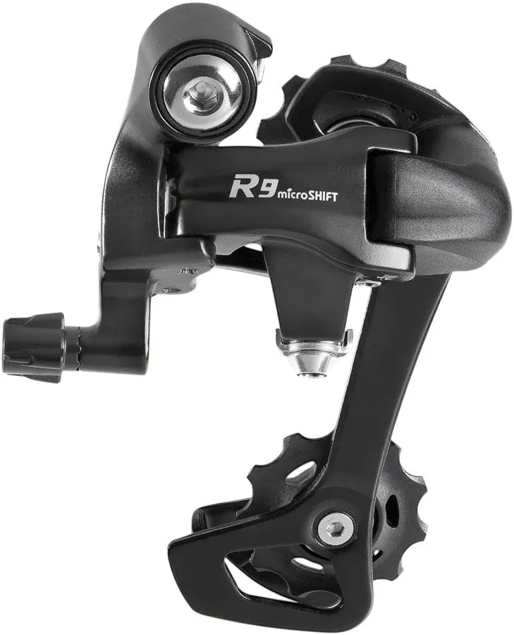 microSHIFT R9 Rear Derailleur - For use 9-Speed Shimano Compatible Road Systems Long Cage BLK