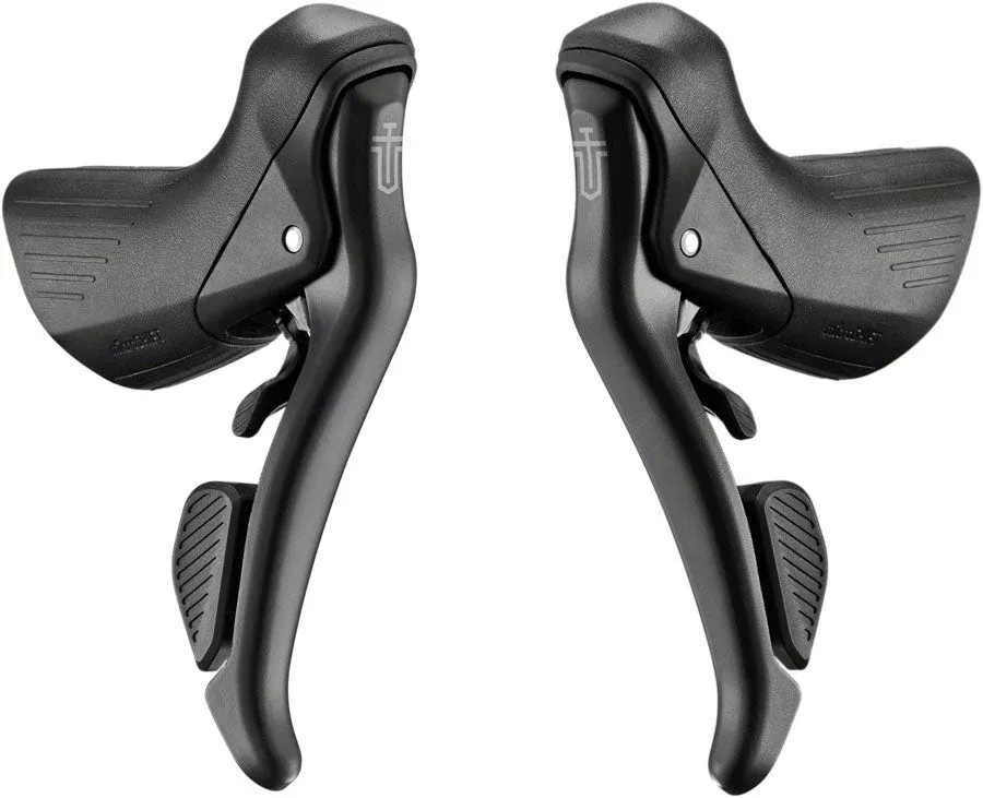 microSHIFT Sword Black Drop Bar Shifter/Brake Lever Set - 2 x 9-Speed Black