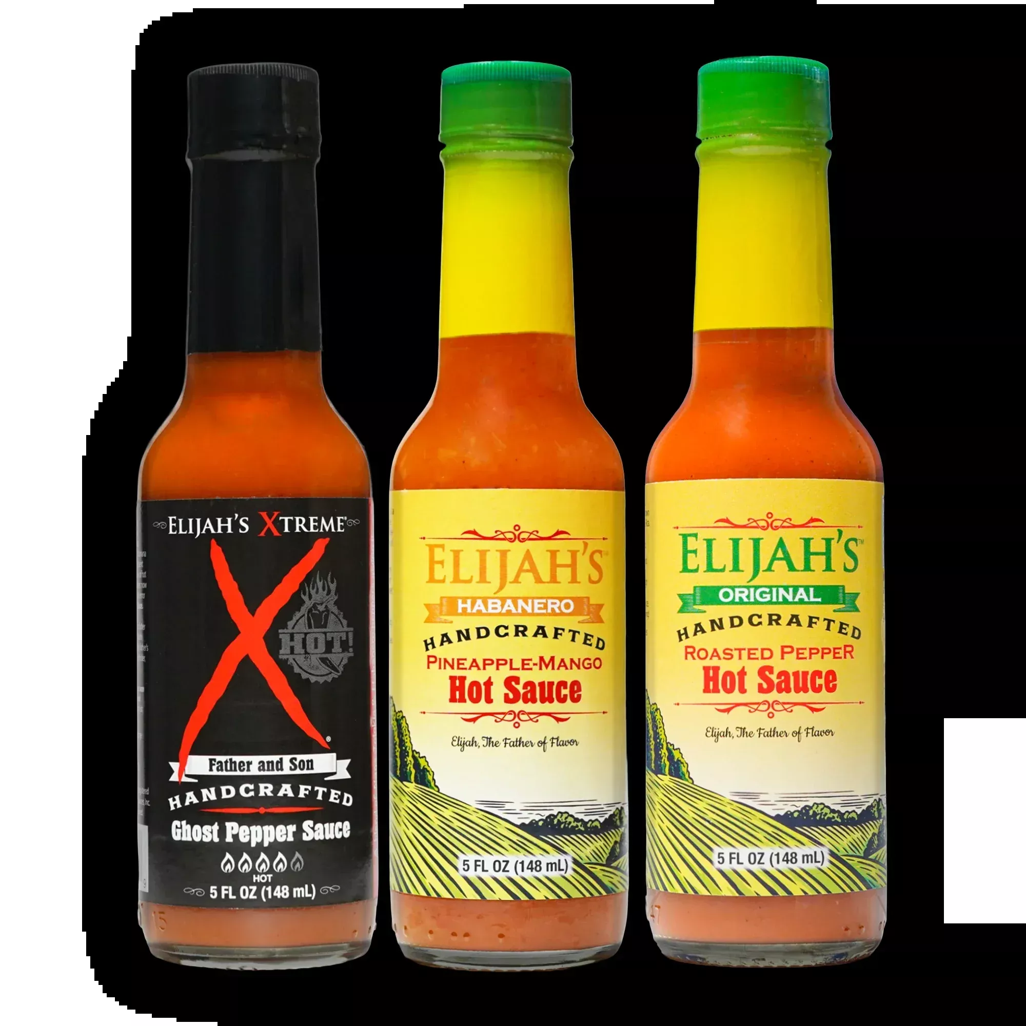 Mild & Hot Trio Hot Sauce Set
