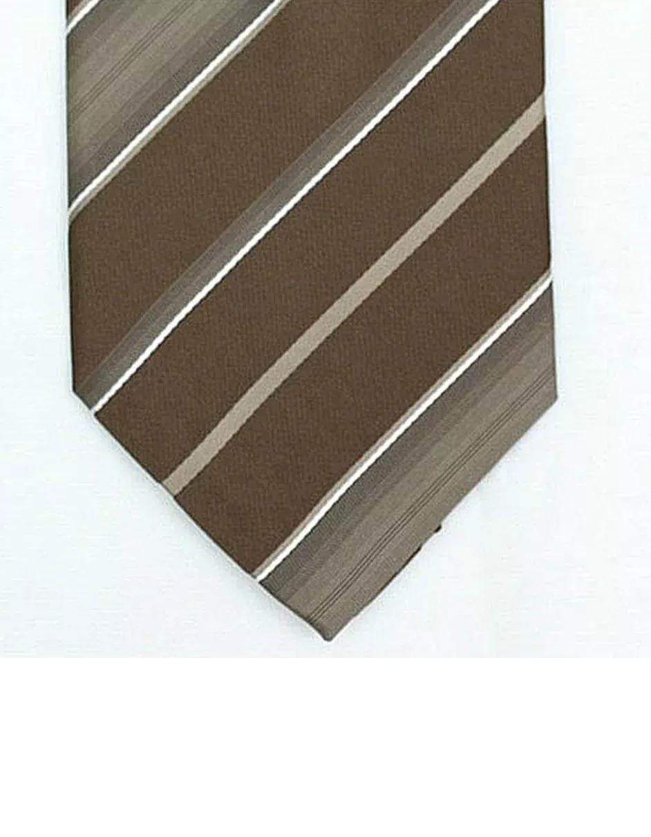 Mocha Stripe Neck Tie