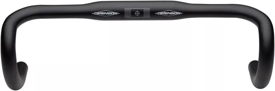MSW Flat Top Shallow Drop Handlebar - Aluminum 31.8mm 40cmBlack