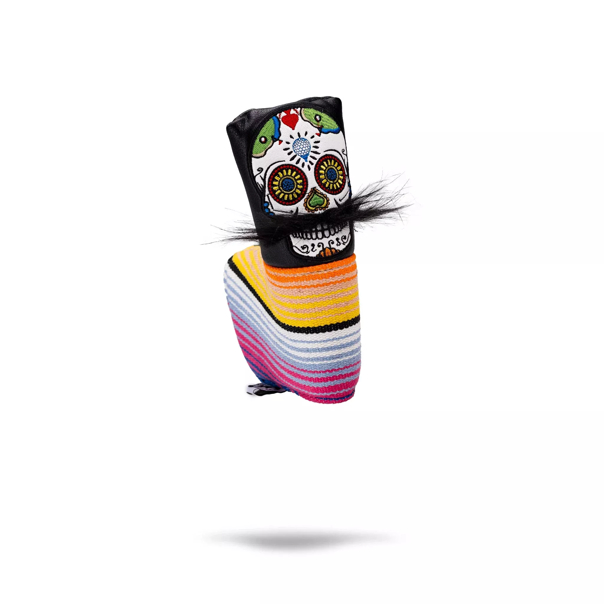 Mustache Sugar Skull - Blade Putter Cover Black
