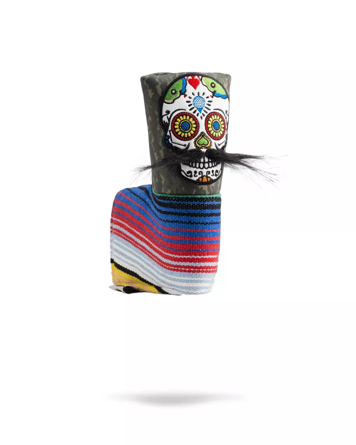 Mustache Sugar Skull - Blade Putter Cover Green Camo