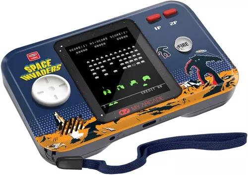 My Arcade Space Invaders Pocket Player Pro Handheld Portable Gaming System