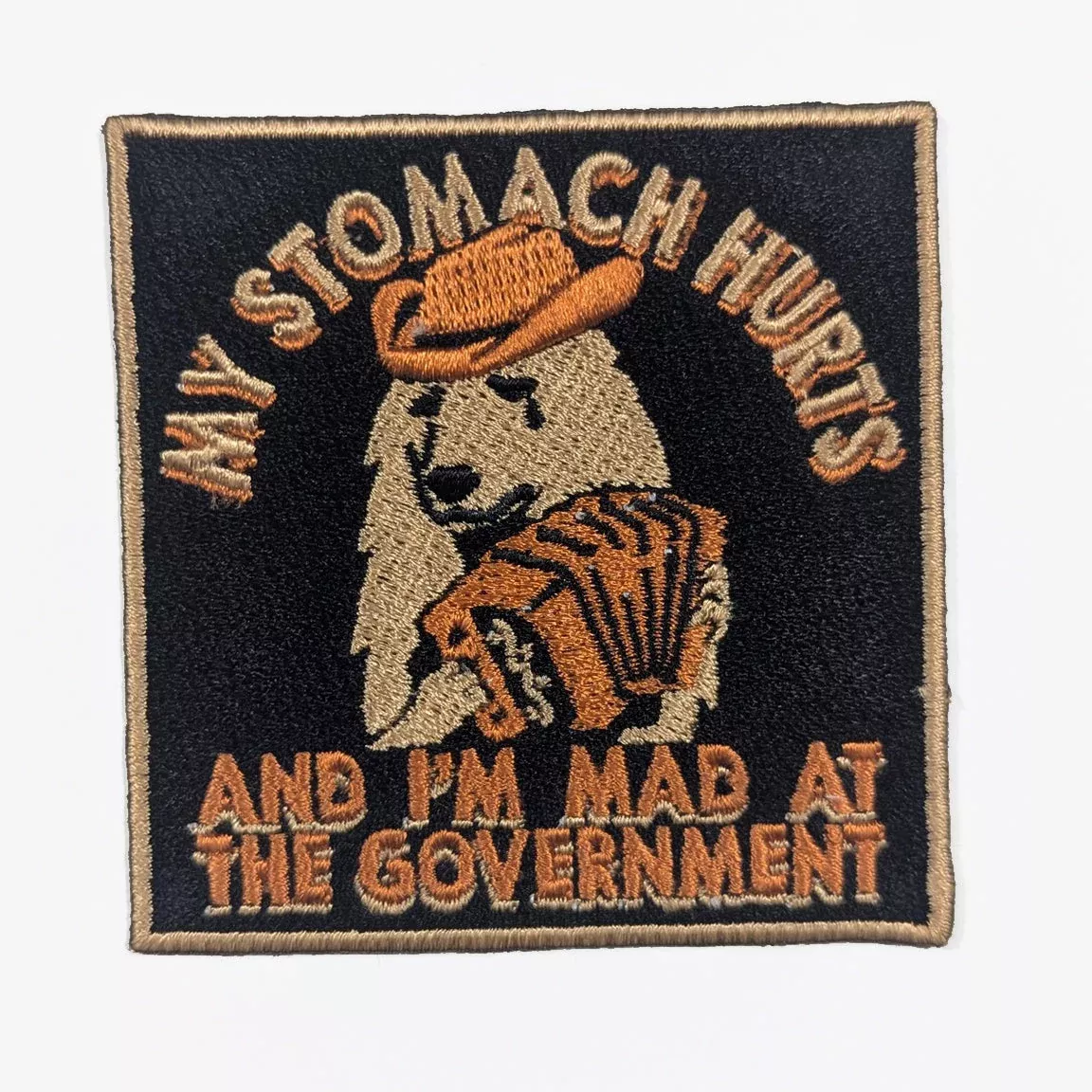 My Stomach Hurts and I'm Mad at the Government Patch
