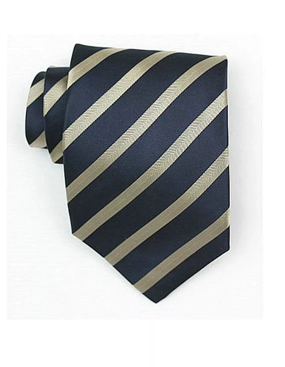 Navy & Gold Neck Tie