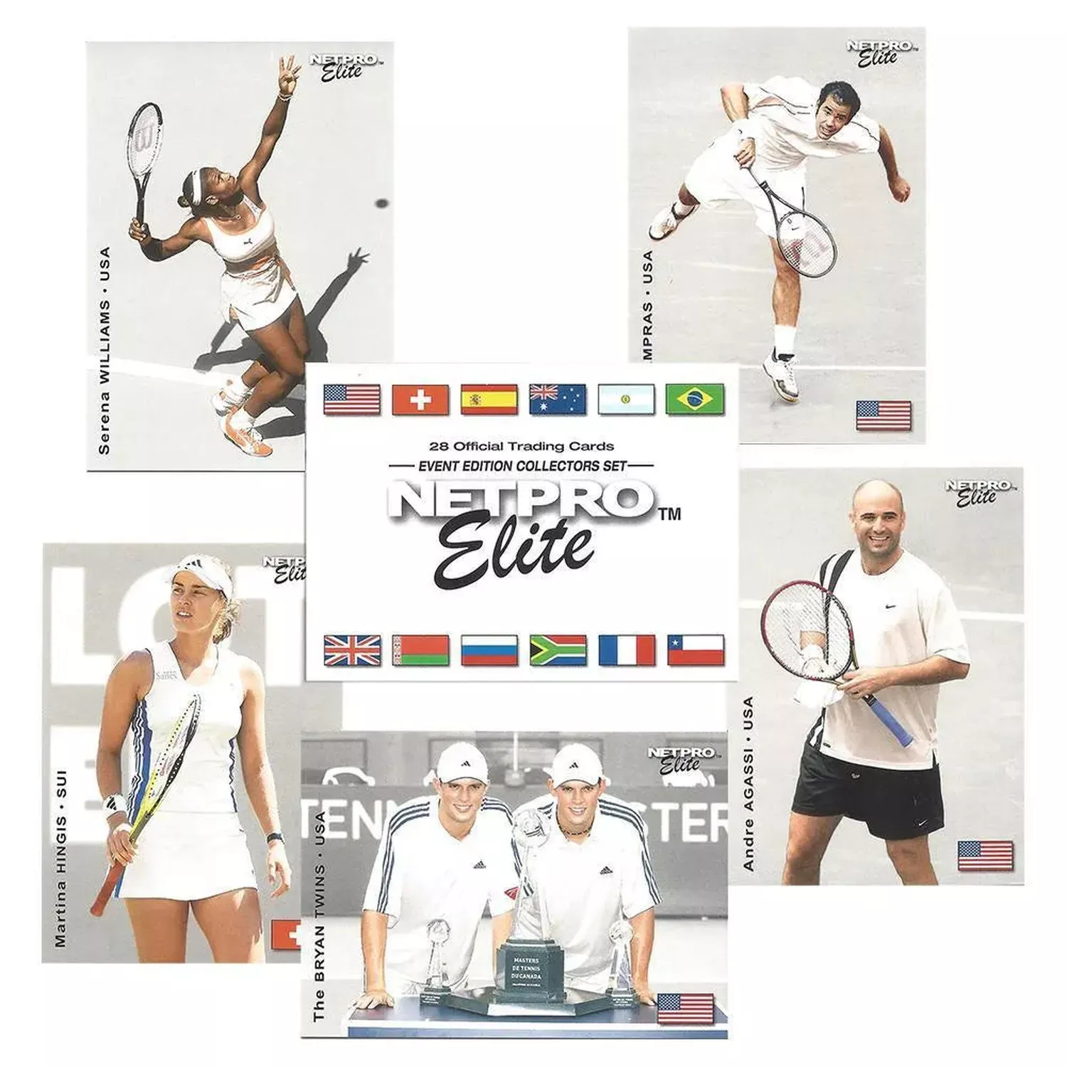 NETPRO Elite Event Edition Tennis Collector Card Set