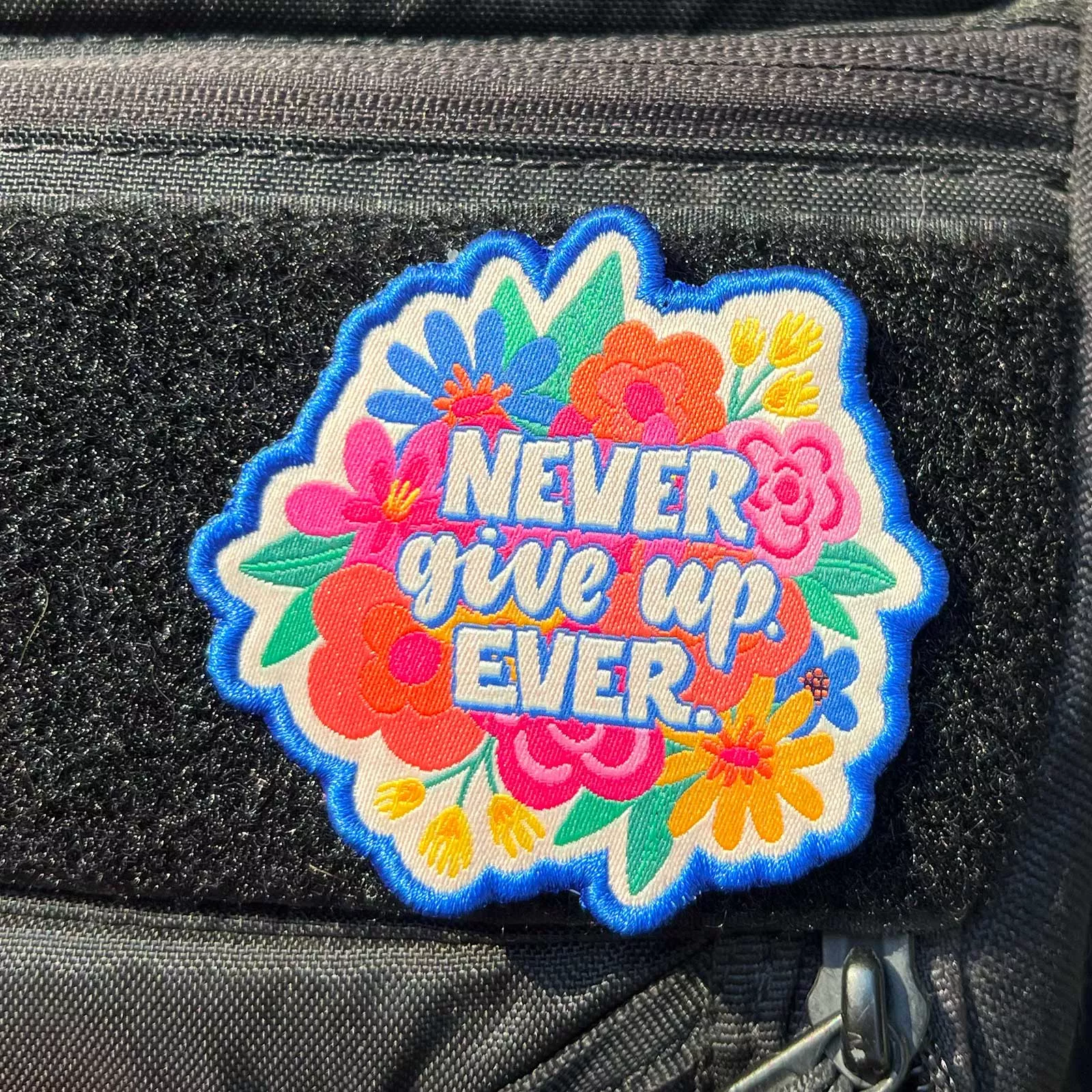 Never Give Up Disc Golf Patches