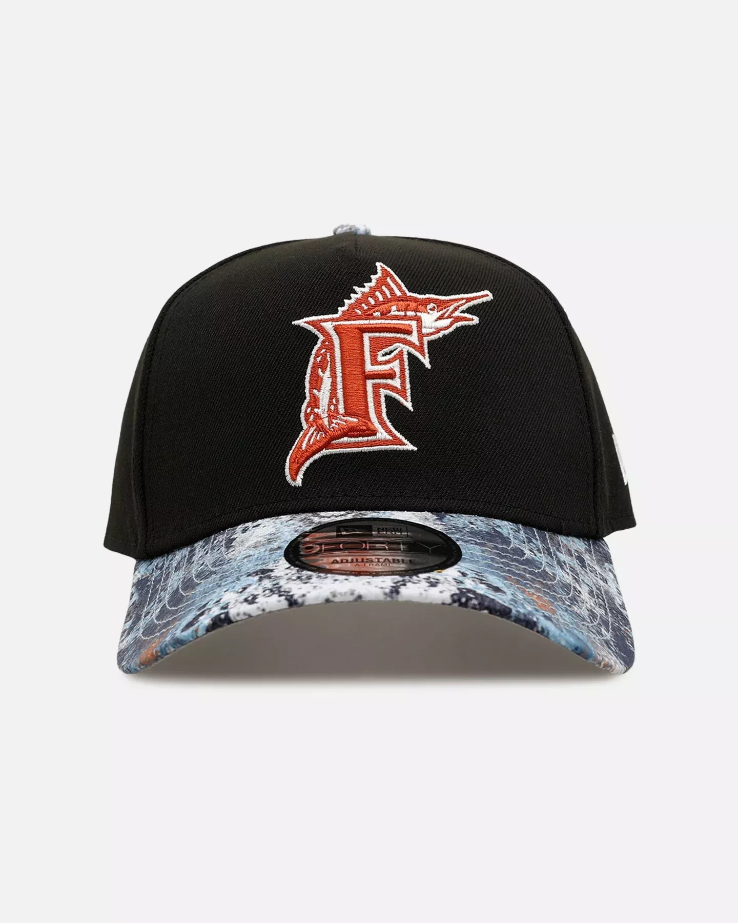 New Era Florida Marlins 'Earth Camo' 9FORTY A-Frame Snapback Black