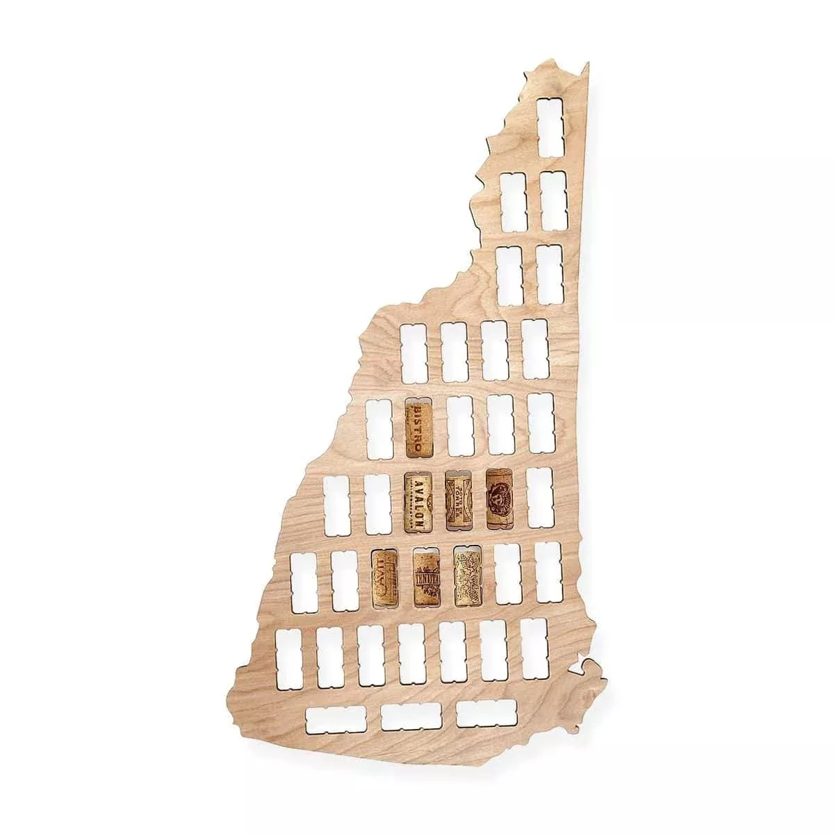 New Hampshire Wine Cork Map