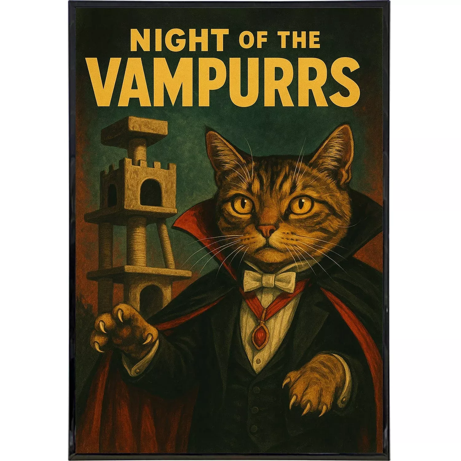 Night of the Vampurrs Poster Print